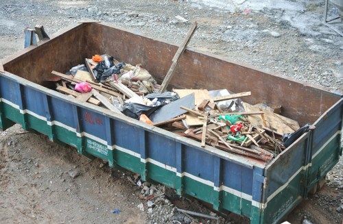 Residential skip placed in a Highgate driveway