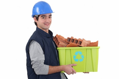 Recycling facilities handling demolition materials