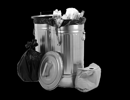 Clean and organized worksite with efficient waste management