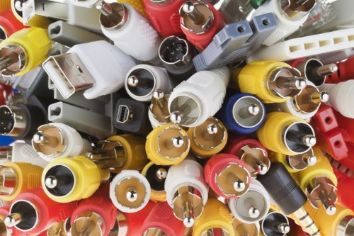 Certified workers managing hazardous waste disposal processes